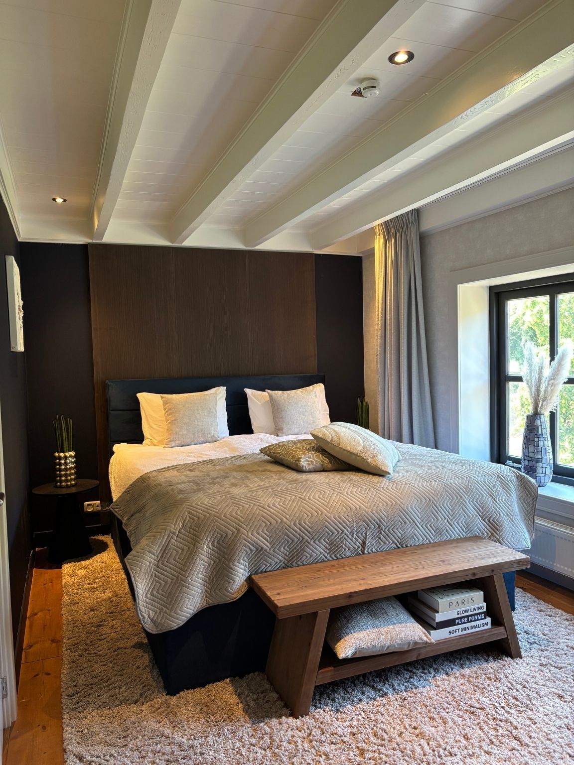 Slaapkamer B&B Achter de Vischpoort in Elburg.