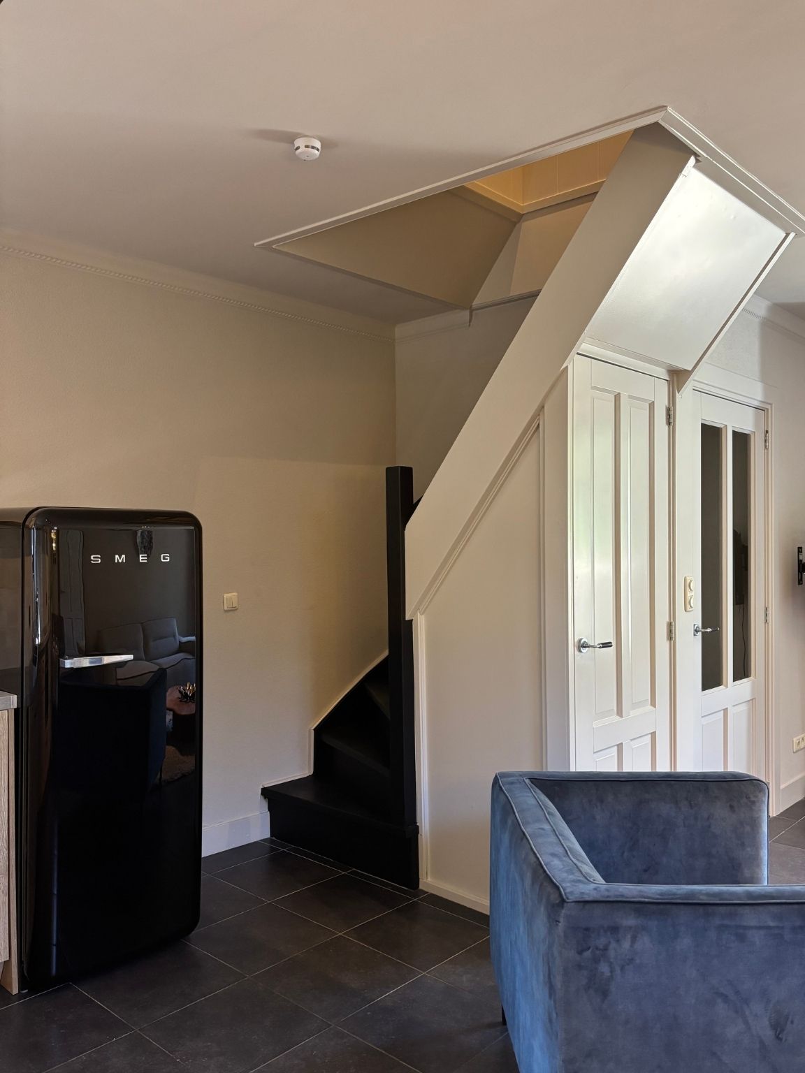 Woonkamer B&B Achter de Vischpoort in Elburg.